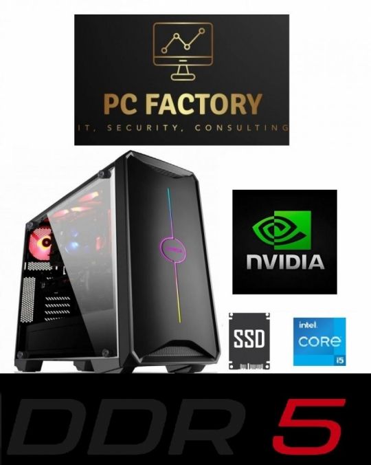 PC FACTORY 12.GEN DDR5_008 (LGA1700 DDR5/INTEL CORE I5-12400F/16GB DDR