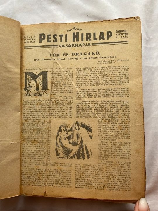 Pest Hírlap Vasárnapja 1929 régiség