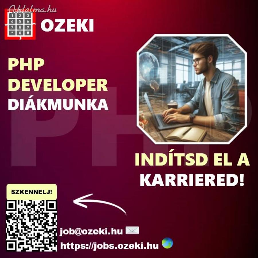 PHP developer – Diákmunka