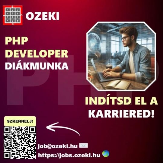 PHP developer – Diákmunka