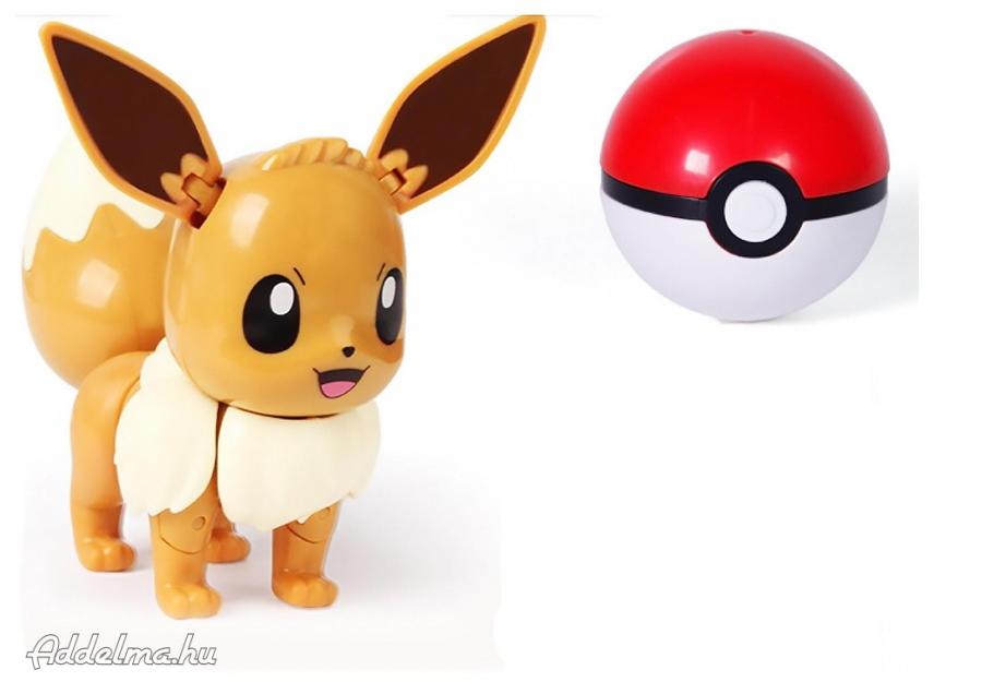 Pokemon labdába zárható Eevee figura 10 cm