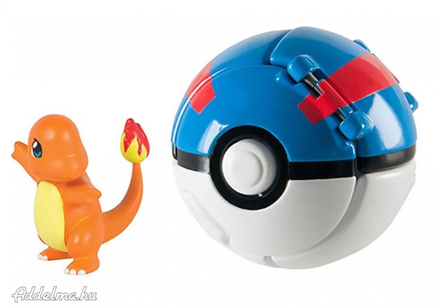 Pokemon labdába zárható mini Charmander figura