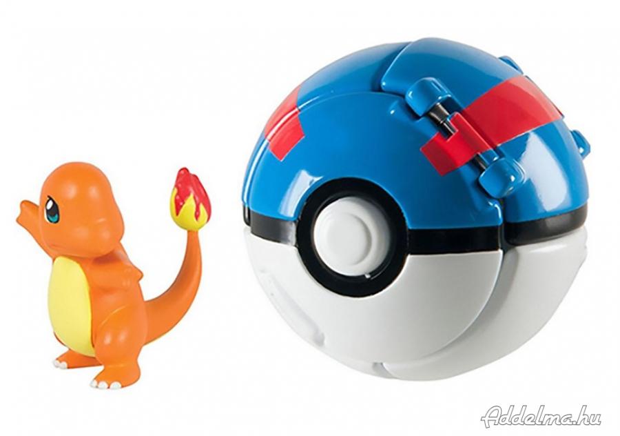 Pokemon labdába zárható mini Charmander figura