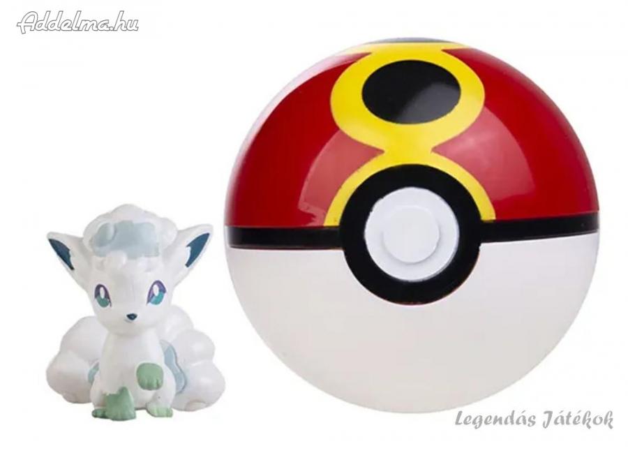 Pokemon labdába zárható mini Ice Vulpix figura