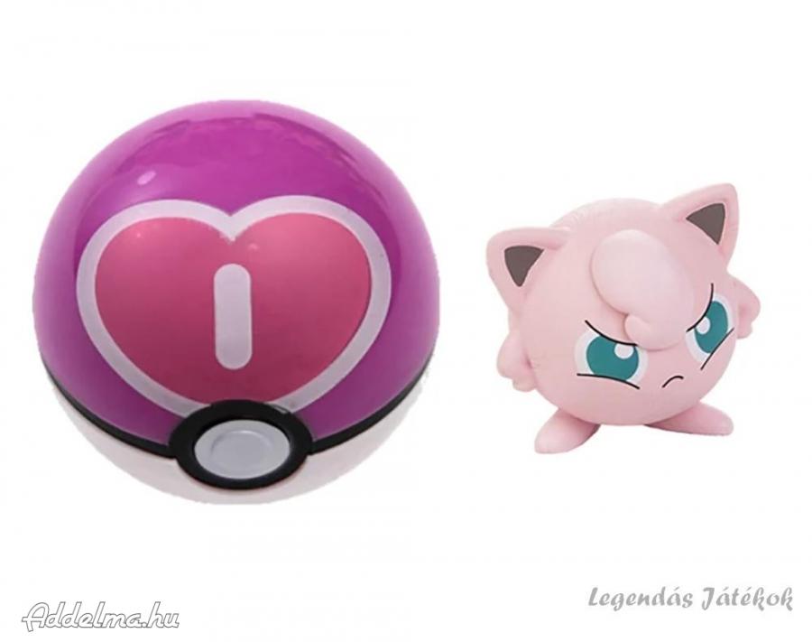 Pokemon labdába zárható mini Jigglypuff figura