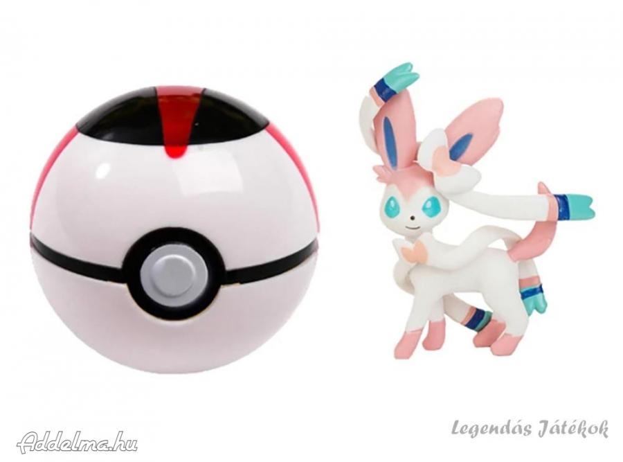 Pokemon labdába zárható mini Pokemon figura Sylveon