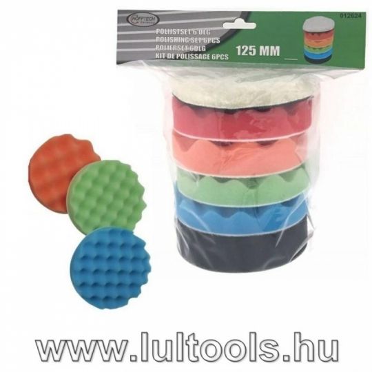 Polírozó készlet 125mm 6 r.,.,..,.,