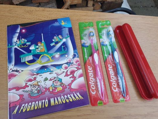 Rangáné Lovas Ágnes: A fogrontó manócskák + fogkefék