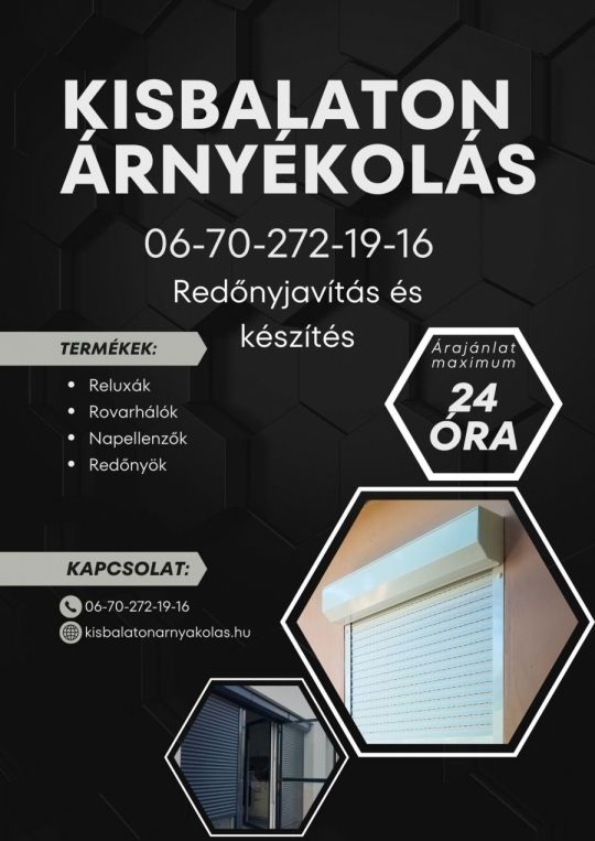 Redőnyjavítás Redőnykészítés Beépítés