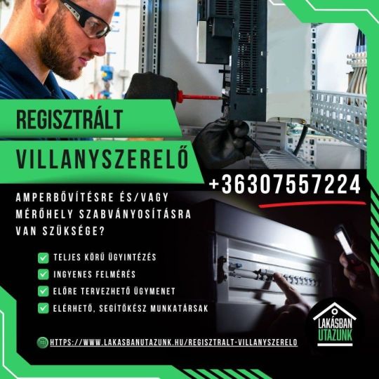 Regisztrált villanyszerelő