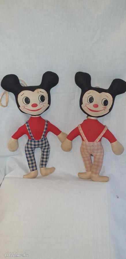 Mickey és Minnie egér retró kitömött játékbabák