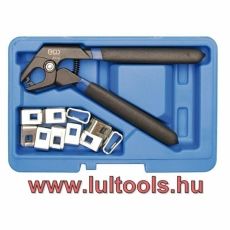 Rögzítőcsapkészlet kapocsfogóval 11 darabos