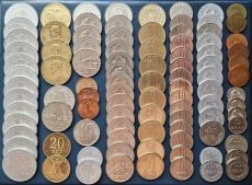Románia érme csomag Lei Bani lot (97db érme)