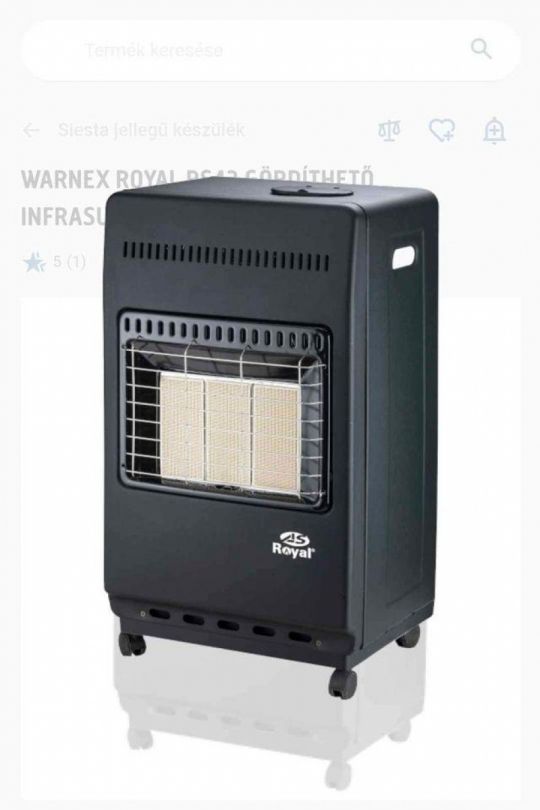 Royal RS42 4,2 KW teljesítményű, gördíthető infrasugárzó