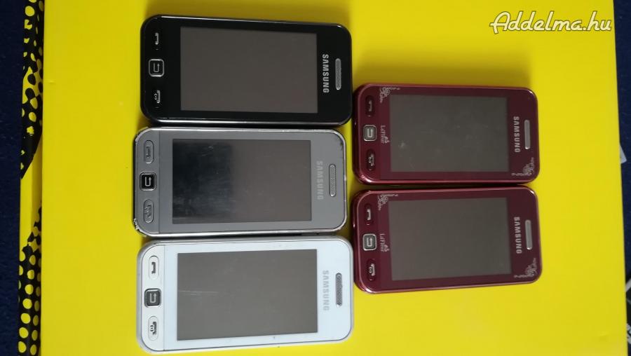 Samsung s5230  mobil 2 db érintöhibás, 1 csíkos kijelzős, 
