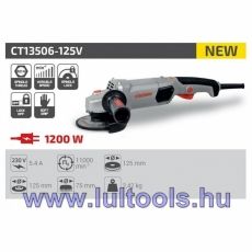 Sarokcsiszoló 1200W, 125 mm, változtatható fordulat