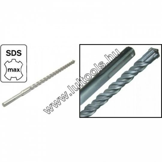 SDS Max kőzet-beton-tégla fúrószár 1000x55mm 4 élű LULTOOLS