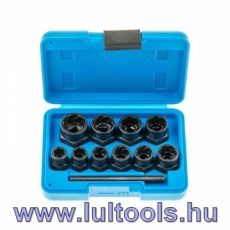 Sérült csavar leszedő készlet 3/8″ 9-19mm 11 részes