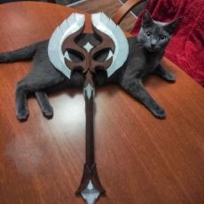Skyrim Glass axe // egyéb 3D nyomtatott termékek