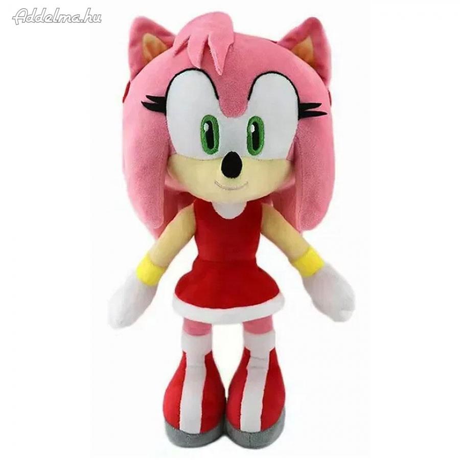 Sonic a sündisznó - Amy Rose plüss 30 cm Új verzió