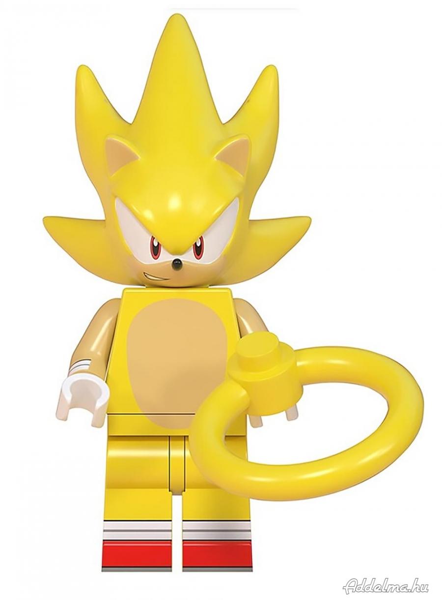 Sonic a sündisznó Super Sonic mini figura Új! Készletről!