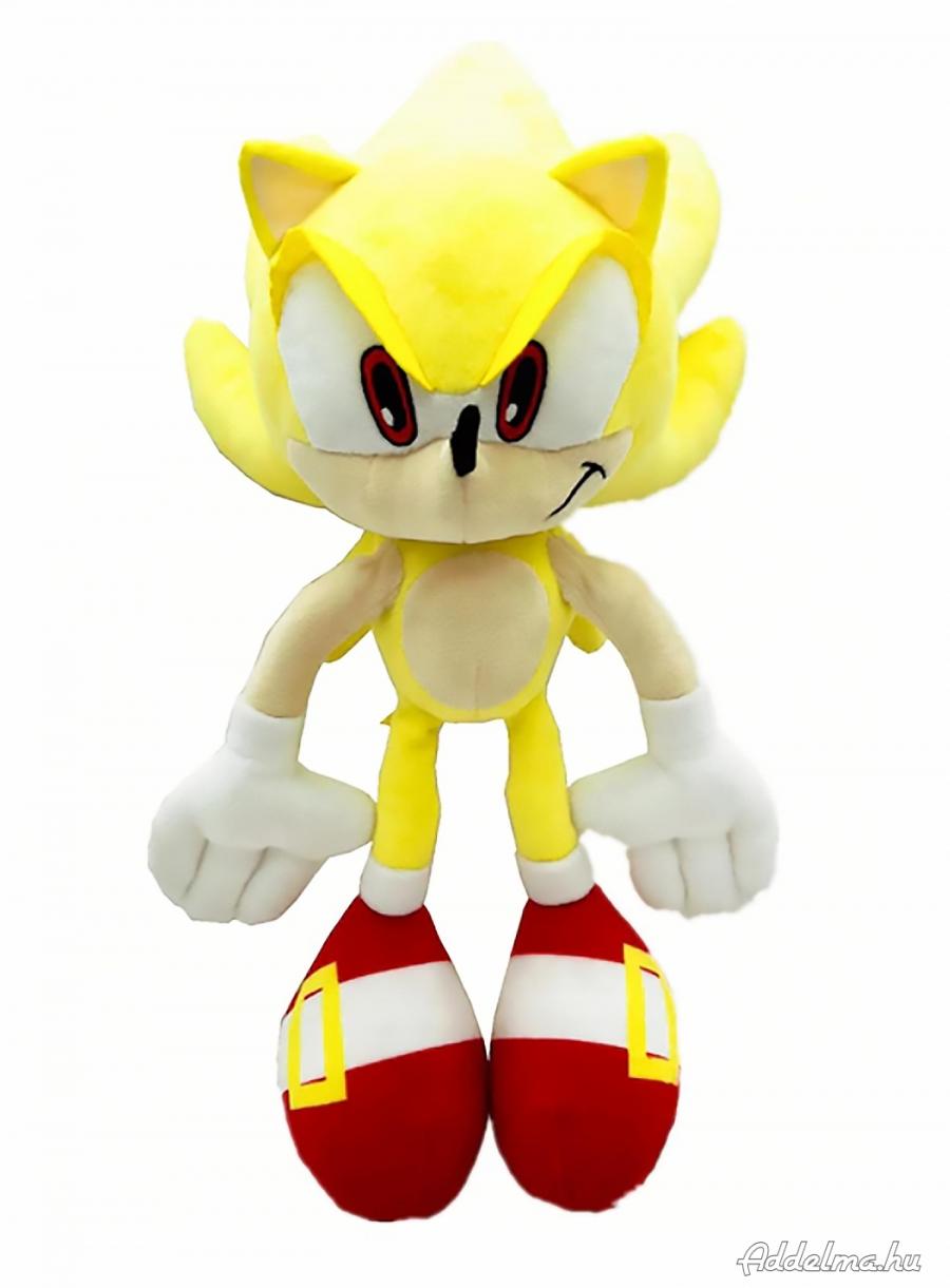 Sonic a sündisznó - Super Sonic plüss 28 cm