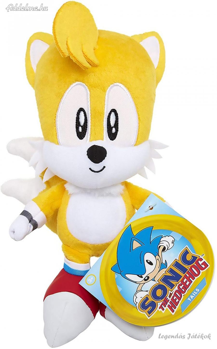 Sonic a sündisznó Tails róka plüss 20 cm SEGA JAKKS