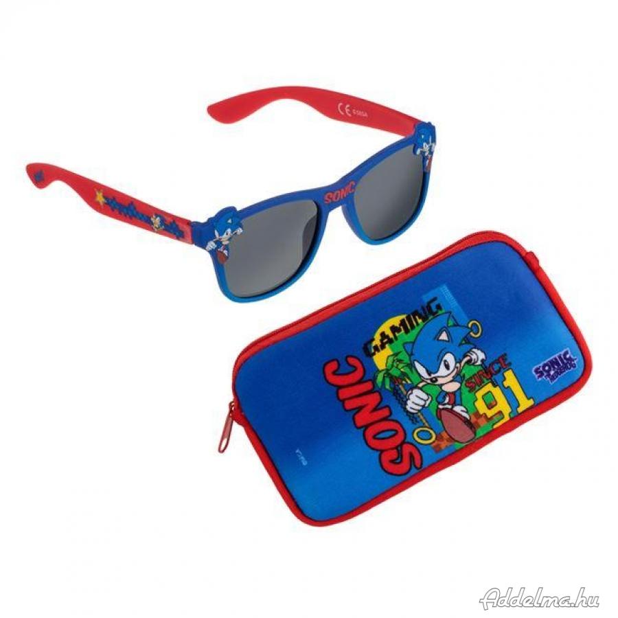 Sonic gyerek napszemüveg tokkal