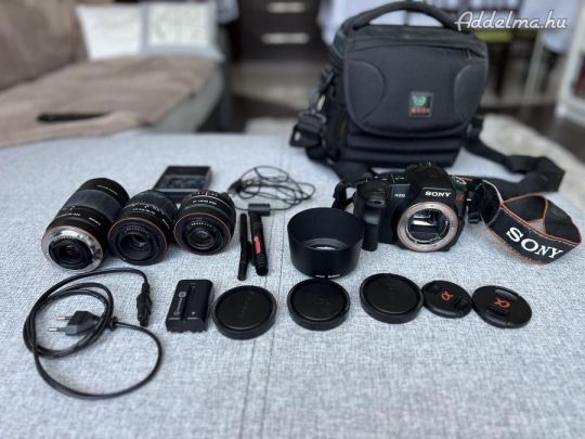 Sony DSLR tükörreflexes fényképezőgèp komplett szett