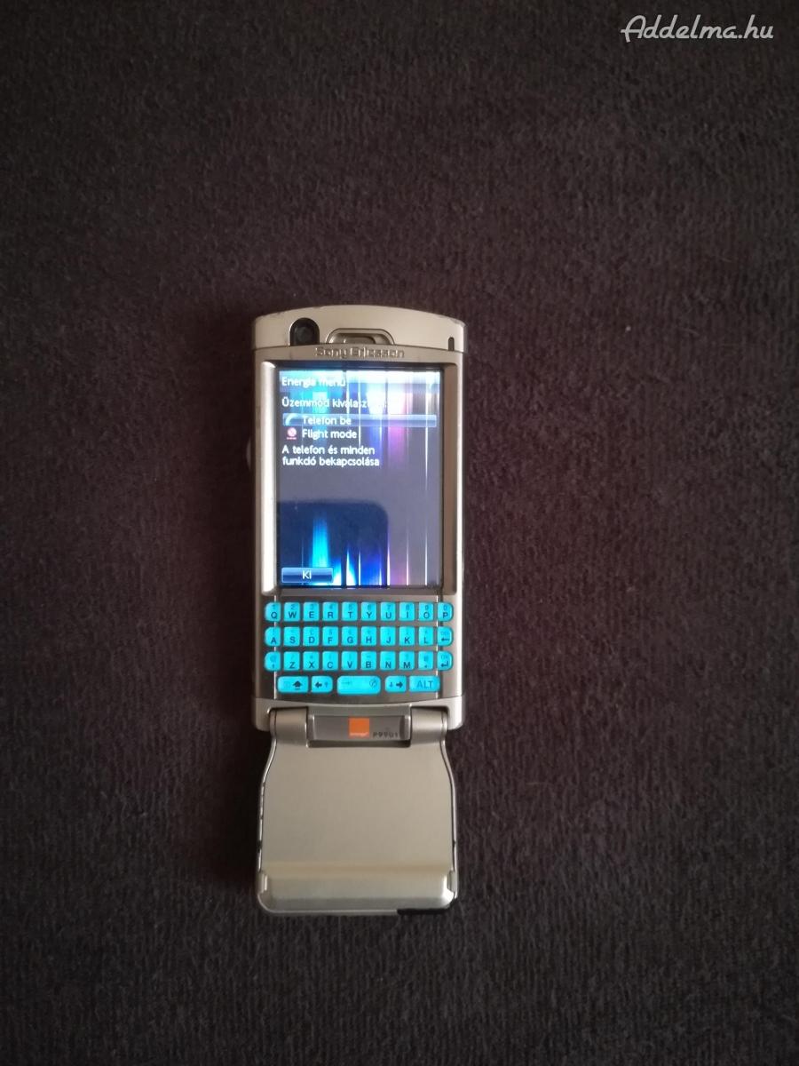 Sony Ericsson  p990 telefon  , telefonzáras a felső 