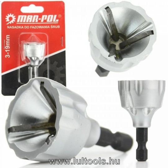 Sorjátlanító BIT (sorjázó adapter), fúrógépbe fogható