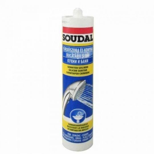 Soudal színtelen szaniter szilikon
