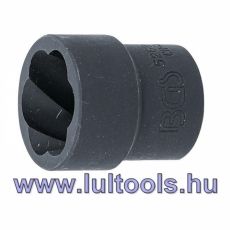 Spirálbites dugókulcsbetét - csavarkiszedő (1/2") 22 mm