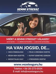 Stresszmentes gyakorlóvezetés jogsival
