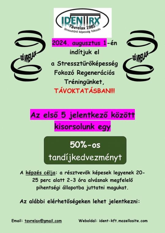 Stressztűrőképesség Fokozó Regenerációs Tréning
