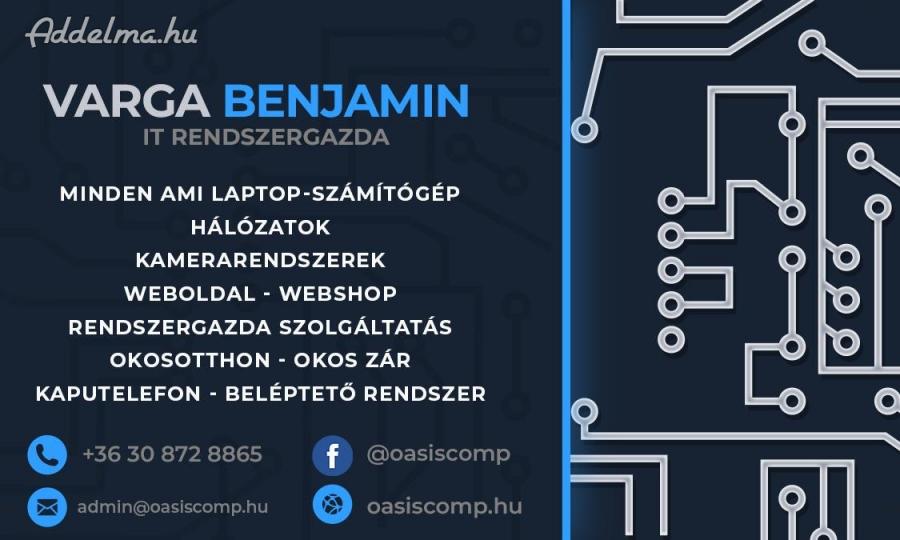 Számítógép - Laptop Szervíz, OkosOtthon,Rendszergazda Oasis IT