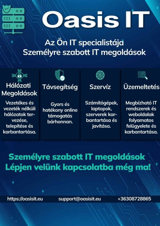 Tarts lépést a fejlődéssel az OasisIT-tól!