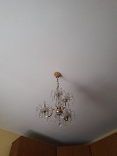 Szép állapotú régi üvegcsillár eladó
