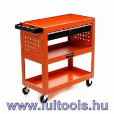 Szerelőkocsi/zsúrkocsi 3 polcos + fiókos Kraftdele LULTOOLS