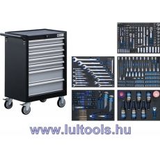 Szerszámkocsi, 7 fiókos, 354db szerszámmal