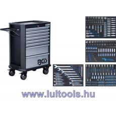 Szerszámkocsi, 8 fiókos, 296 db szerszámmal