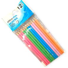Színes HB grafitceruza készlet – 12 db élénk színű ceruza