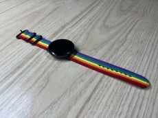 Szivárvány színű kétrészes Nato óraszíj – 20mm