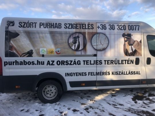 Szórt purhab szigetelés