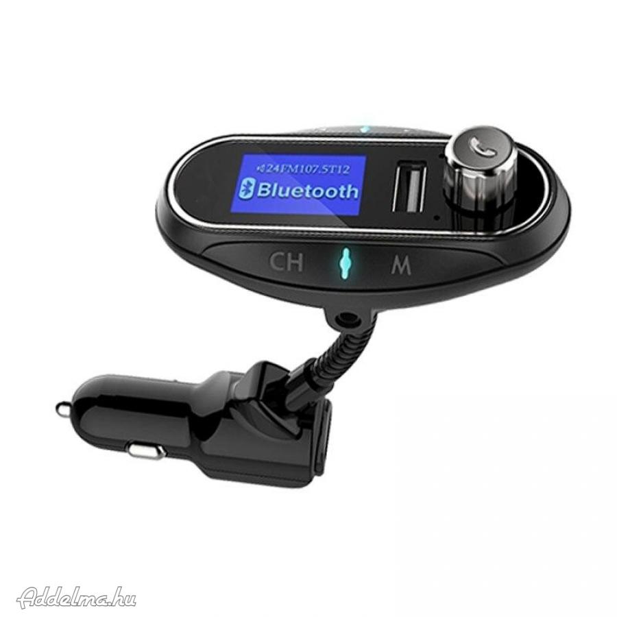 T12 Dual USB 5V/2.1A Bluetooth 3.0 FM Transzmitter autós töltő 