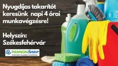 TAKARÍTÓI FELADATOK ELLÁTÁSÁRA KERESÜNK NYUGDÍJASOKAT!