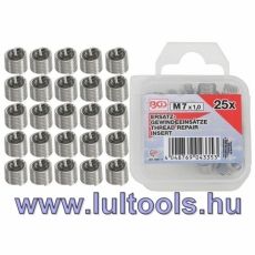 Tartalék menetes betétek M7 x 1,0 mm (25db/cs)