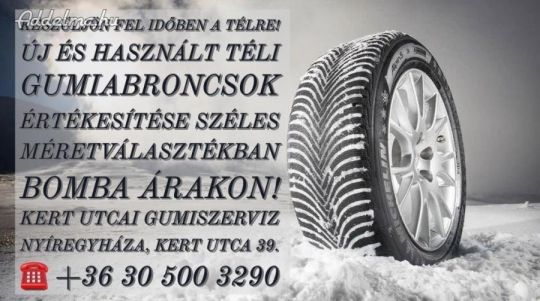 TÉLI gumiabroncsok széles választékban