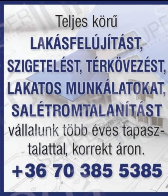 Térkővezést és ház szigetelést vállalunk