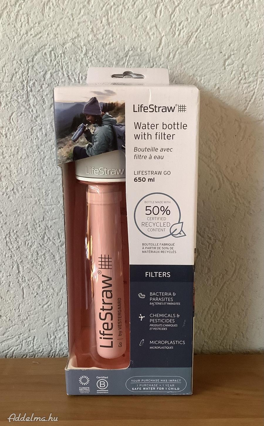 Tiszta ivóvíz mindenhol LifeStraw Go2 palackkal